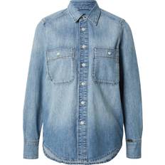 Denim / Jeansstoff Bluser Lauren Ralph Lauren Bluse blue denim