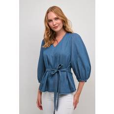 Bleu Chemisiers CULTURE Blouse femme Arpa - Bleu