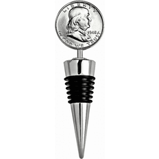 Steel Bottle Stoppers American Coin Treasures Silver Franklin Half Dollar Bottle Stopper