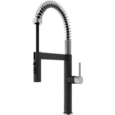 Black Kitchen Faucets Vigo Edison Pro 20 Handle Down Sprayer Black