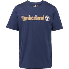 Timberland T-shirt Mit Linearem Logo Für Herren In Navyblau Navyblau, Größe Blau