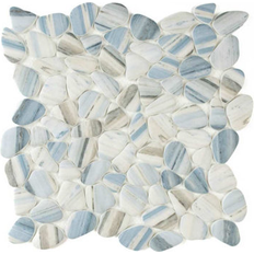 Tiles The Tile Life Huron Rock 12x12 Azul Glass Pebble Mosaic