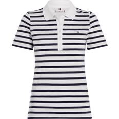 Tommy Hilfiger XXS Polo Shirts Tommy Hilfiger 1985 Collection Stripe Slim Polo - Breton Desert Sky/Ecru