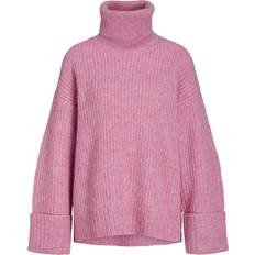 Dame - Pink - Polotrøjer Sweatere JJXX Jxellinora Roll Neck Strik Confetti