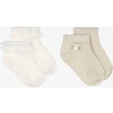 Mayoral Barnkläder Mayoral 2er-Set hohe Kindersocken 10655 Beige 36M