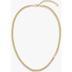 HUGO BOSS Women Necklaces HUGO BOSS Kassy Curb Chain Necklace, Gold