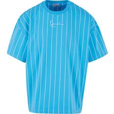 Karl Kani T-shirts Karl Kani Signature Boxy Heavy Jer Cyan Blue White