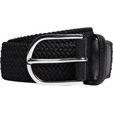 Men - Viscose Belts ASKET The Braided Elastic Belt - Black