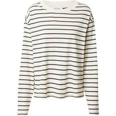 Clothing Monki Oversized og langærmet top med sort/hvide striber-Multifarvet