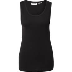 Weekday Tøj Weekday Sort tanktop med almindelig pasform-Black