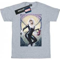 Boyfriend T-shirts Marvel Womens/Ladies Black Cat Artwork Cotton Boyfriend T-Shirt