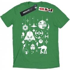 Star Wars Christmas Decorations T-Shirt Green