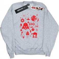 Star Wars Christmas Decorations Sweatshirt Grey