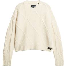 Jersey de punto - Mujer Suéteres Superdry Jersey Chunky Cable Beige