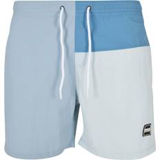 5XL Zwembroeken Urban Classics Zwemshorts - Blauw/Smoky Blue/Opaal/Zwart