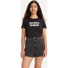 Levi's T-Shirt, Print, Rundhals, für Damen, schwarz