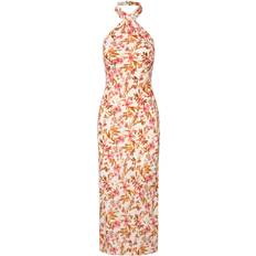 Apart Sommerkjole creme oliven lyseorange lys pink creme oliven lyseorange lys pink
