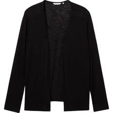 6XL Cardigans Tom Tailor Damen Plus Basic Cardigan, schwarz, Uni, Gr.