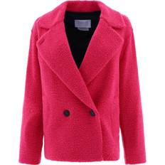 Harris Wharf London London-Bouclè Coat - Fuchsia