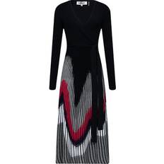 Diane Von Furstenberg Reiko Faux Wrap Dress - Flowy Zigzag