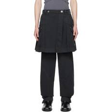 Men - XS Skirts Dion Lee Black Cargo Miniskirt WASHED BLACK