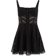 Hombre Vestidos Charo Ruiz Ibiza Ricka Mini Dress - Black Samoa