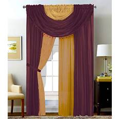 Curtains & Accessories Sapphire Home Home Complete Window Sheer