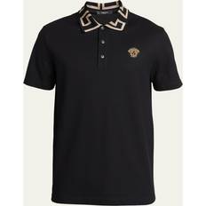 Versace Polo Shirts Versace Men's Greca-Collar Polo Shirt