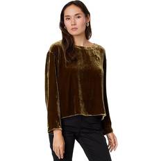 Eileen Fisher Ballet Neck Velvet Top