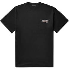 Balenciaga Men's Political Campaign T-shirt - Black