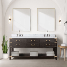 Lexora 72"" Double Bathroom Vanity Set