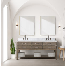 Lexora 72"" Double Bathroom Vanity Set