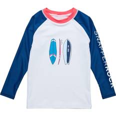 Children's Clothing Snapper Rock Snapper Rock The Board LS Rash Top White, 2-3Y Maisonette