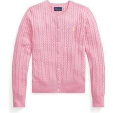 Polo Ralph Lauren Girl's Cable-Knit Cotton Cardigan - Florida Pink/Oasis Yellow