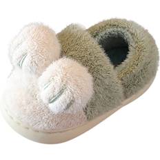 Indoor Shoes Bedroom Slippers For Kids Cotton Slippers Girls Boys Slippers Memory Foam Comfy House Slippers Winter Warm Indoor Shoes Girls Bunny Slippers