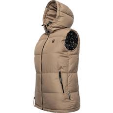 MARIKOO Vest 'Eisflöckchen' taupe taupe