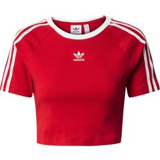 Adidas Punainen T-paidat Adidas 3-Stripes Baby Tee - Better Scarlet