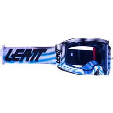 Occhiali da moto LEATT Velocity Goggle lente antinebbia Zebra Blu Blu bianco