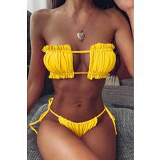 Gelb Bikinis Angelsin Brasilianisches Modell mit Tunnelzug-Bikinihose, Gelb