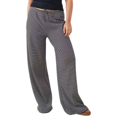 Striped Soft Trousers - Black/White