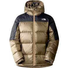 Mens hooded down jacket The North Face Men's Diablo Down Hooded Jacket - Almond Butter/Tnf Black