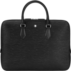 Leder - Schwarz Aktentaschen Montblanc 4810 Slim Document Bag - Black