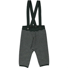 Flickor - Hängselbyxor Barnkläder MarMar Copenhagen Pirol Suspenders - Dark Leaf Stripe