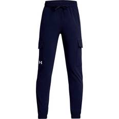 Cargo Trousers - Girls Children's Clothing Under Armour Junior Pennant Cargo Pants - Blue