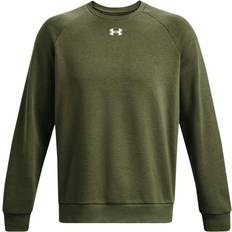 Under Armour Men's Rival Fleece Crew Jumper - Marine OD Green/White