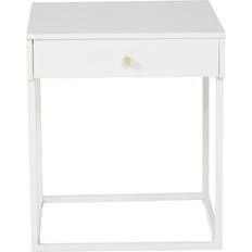 Sky Furniture Bakal White Bedside Table 41x43cm