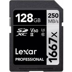 Professional SDXC Class 10 UHS-II U3 V60 250/90MB/s 128GB 1667x