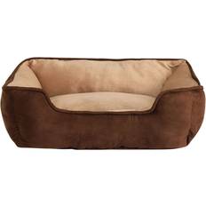 Lionto 2-in-1 Dog Bed in Suede Look 80x60cm