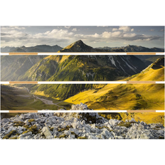 Klebefieber Mountains and Valley of the Lechtal Alps in Tyrol Multicolor Art encadré 70x48cm