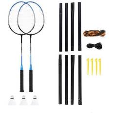 Badminton rackets Nils Extreme NRZ012 Steel Badminton Set 2 Rackets + 3 Shuttlecocks